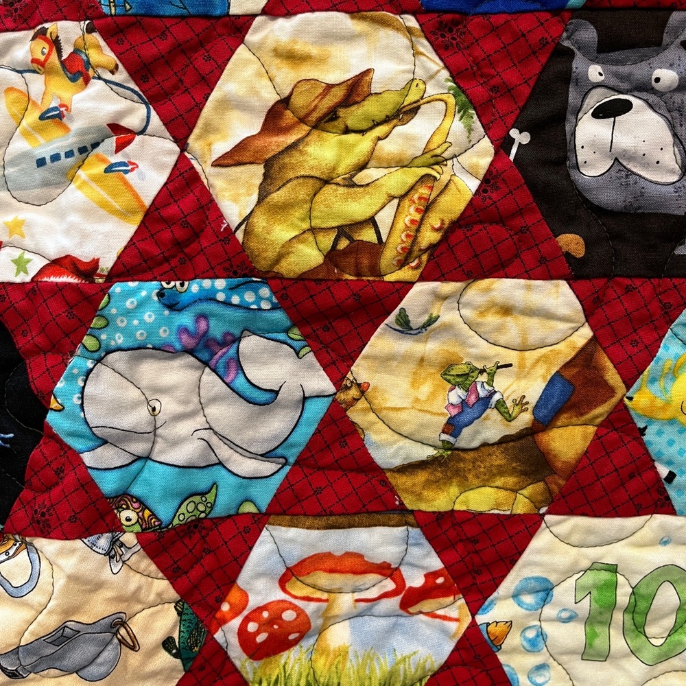 Colorful Seek & Find Handmade Quilt - Picture 8 of 9